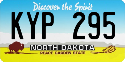 ND license plate KYP295