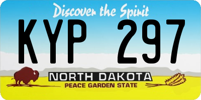 ND license plate KYP297