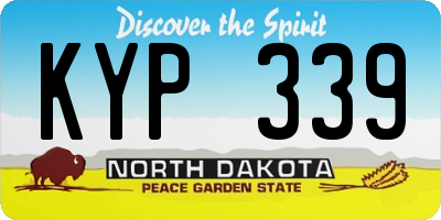 ND license plate KYP339