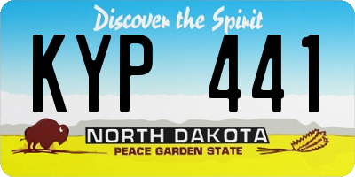 ND license plate KYP441