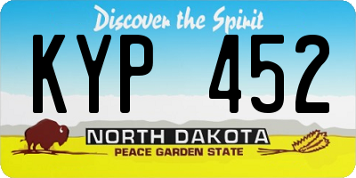 ND license plate KYP452