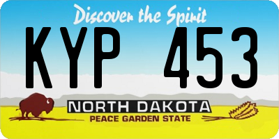 ND license plate KYP453