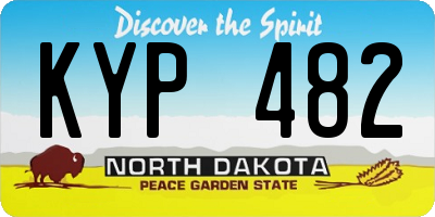 ND license plate KYP482
