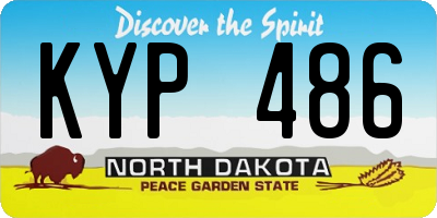 ND license plate KYP486