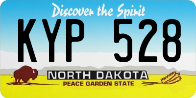 ND license plate KYP528