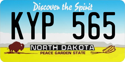 ND license plate KYP565