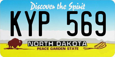 ND license plate KYP569
