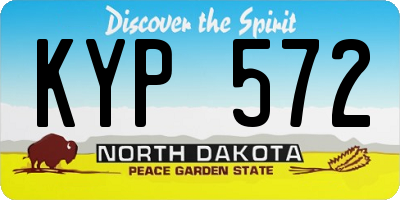ND license plate KYP572