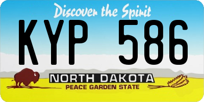 ND license plate KYP586