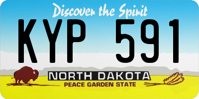 ND license plate KYP591