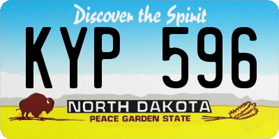 ND license plate KYP596