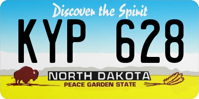ND license plate KYP628