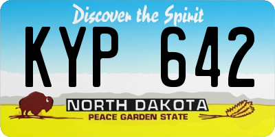 ND license plate KYP642