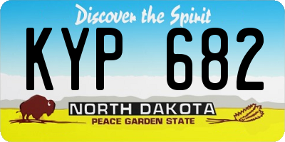 ND license plate KYP682