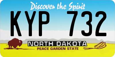 ND license plate KYP732