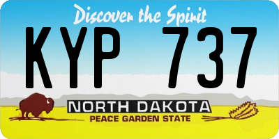 ND license plate KYP737