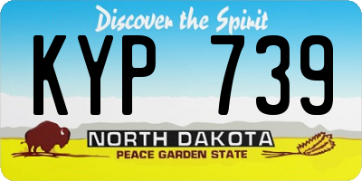 ND license plate KYP739
