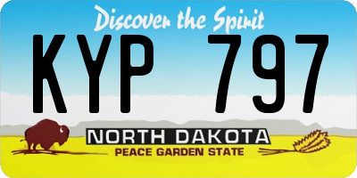 ND license plate KYP797