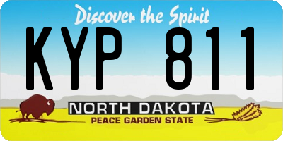 ND license plate KYP811
