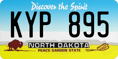 ND license plate KYP895