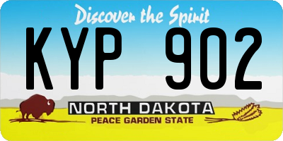 ND license plate KYP902