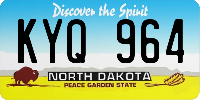 ND license plate KYQ964