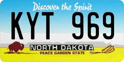 ND license plate KYT969