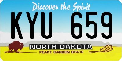 ND license plate KYU659