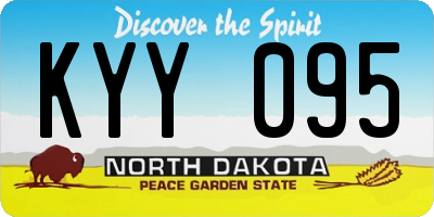 ND license plate KYY095