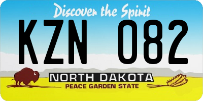 ND license plate KZN082