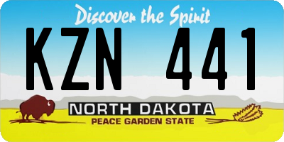 ND license plate KZN441