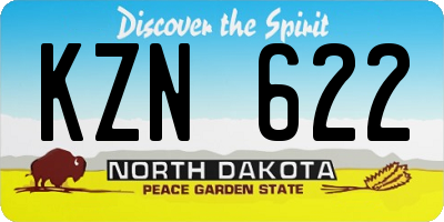 ND license plate KZN622