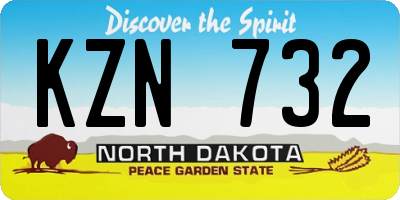 ND license plate KZN732