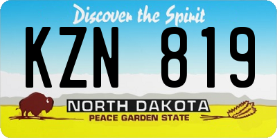 ND license plate KZN819