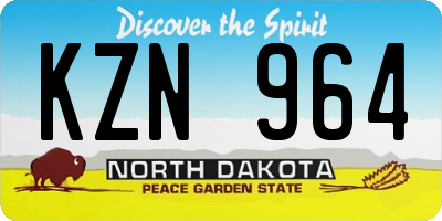 ND license plate KZN964