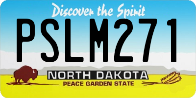 ND license plate PSLM271