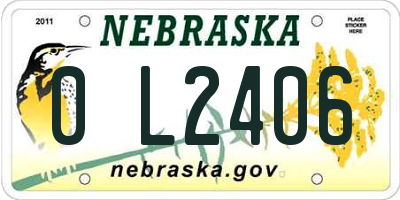 NE license plate 0L2406