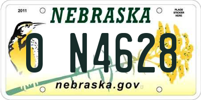 NE license plate 0N4628