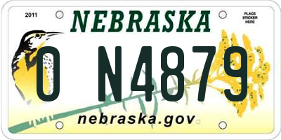 NE license plate 0N4879