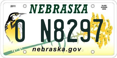 NE license plate 0N8297
