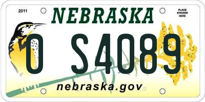 NE license plate 0S4089
