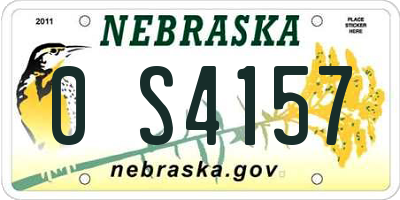 NE license plate 0S4157