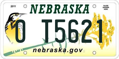 NE license plate 0T5621