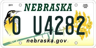 NE license plate 0U4282