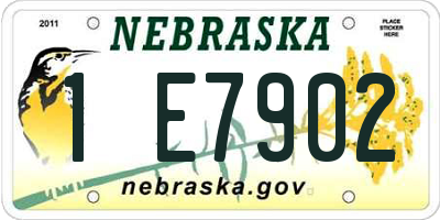 NE license plate 1E7902