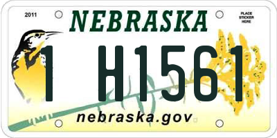 NE license plate 1H1561