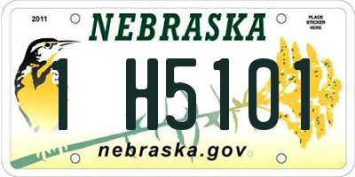 NE license plate 1H5101