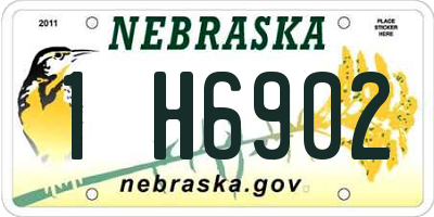 NE license plate 1H6902