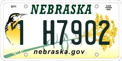 NE license plate 1H7902
