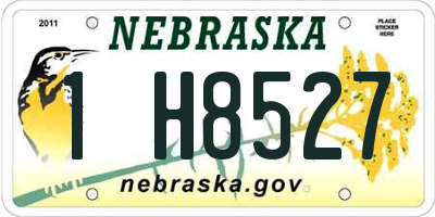 NE license plate 1H8527